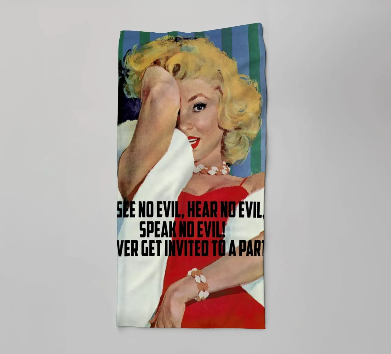 See No Evil, Hear No Evil asciugamano da bagno da Gallery Print and Art Limited