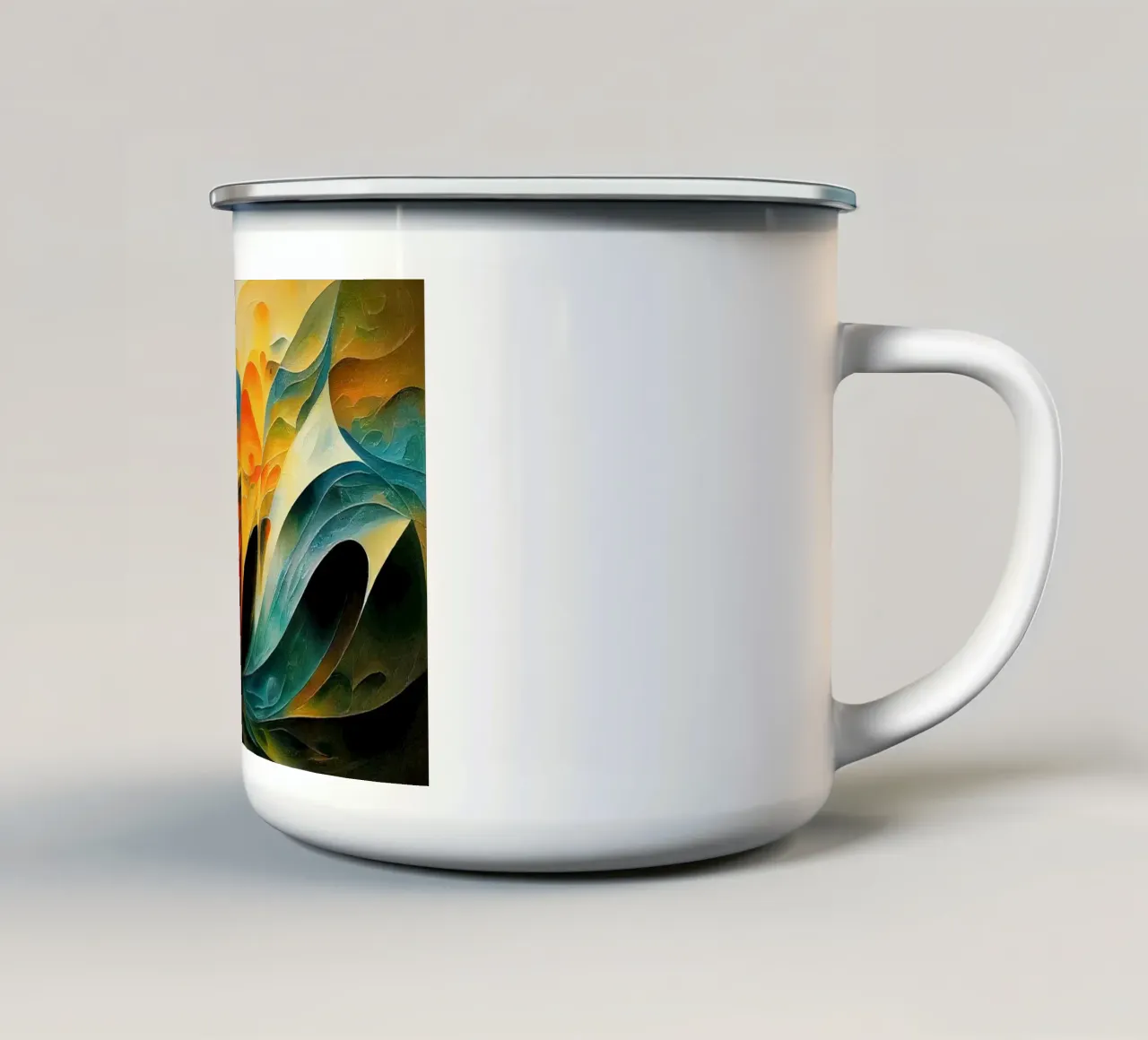 Arte da parete di Imagine tazza in smalto da Imagine