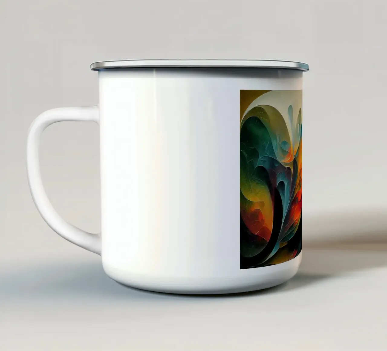 Arte da parete di Imagine tazza in smalto da Imagine