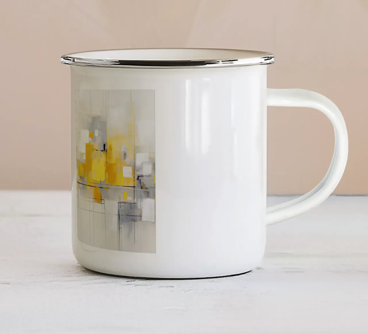 Arte da parete di Imagine tazza in smalto da Imagine