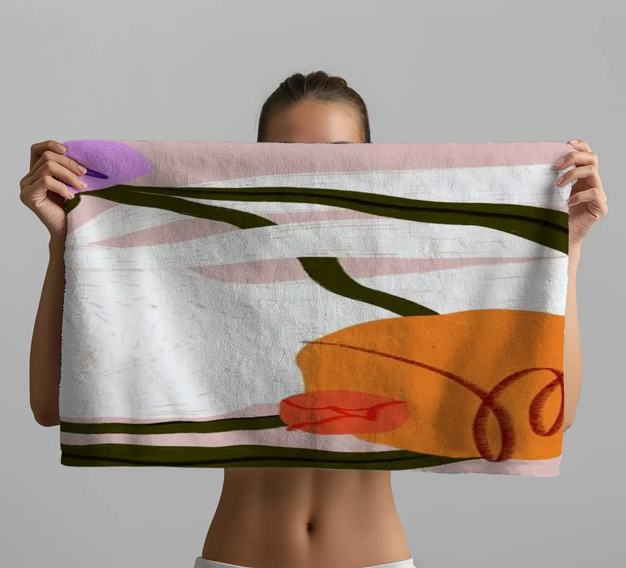 Blooming Bunny II towel by Pure