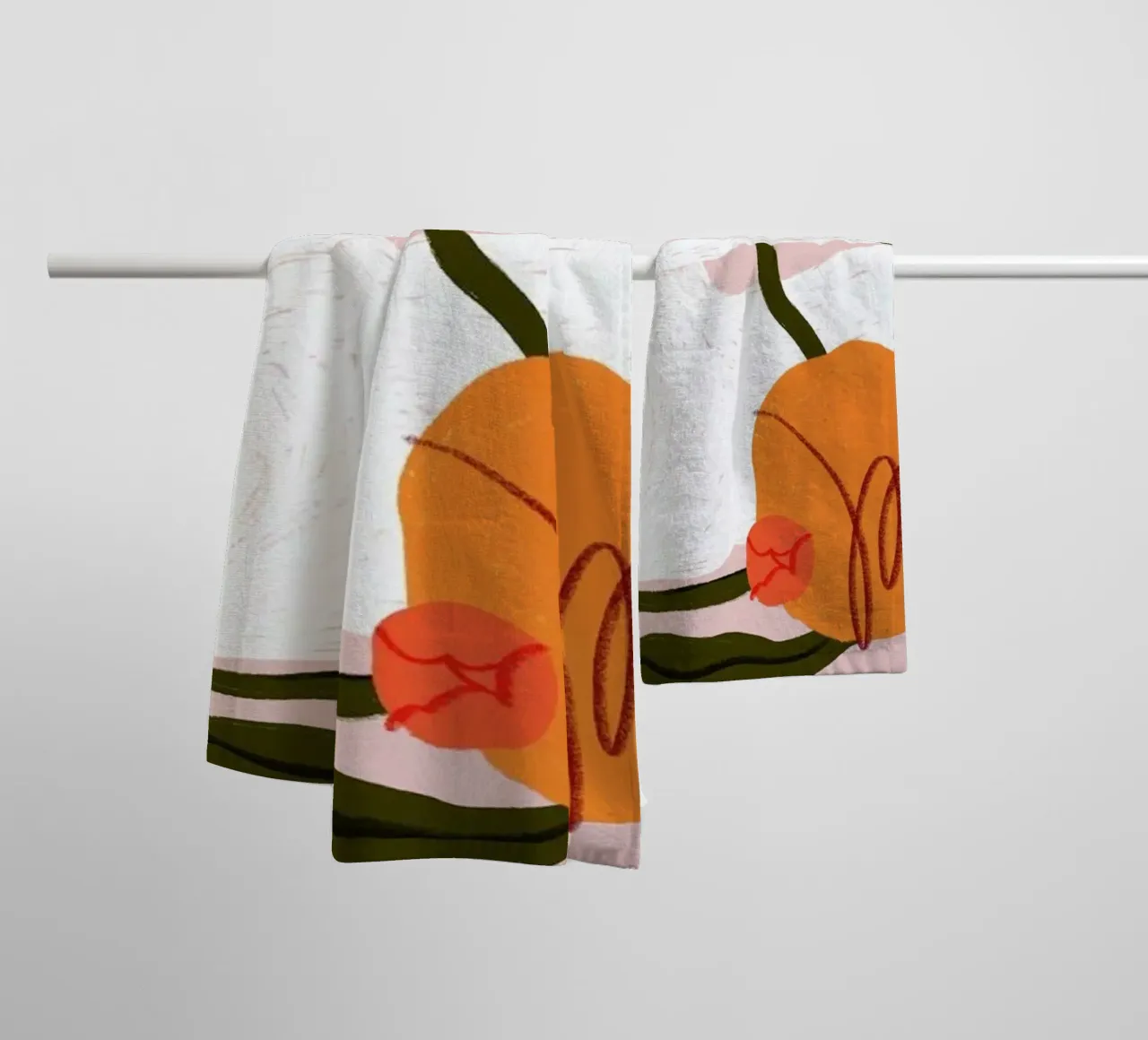 Blooming Bunny II towel by Pure