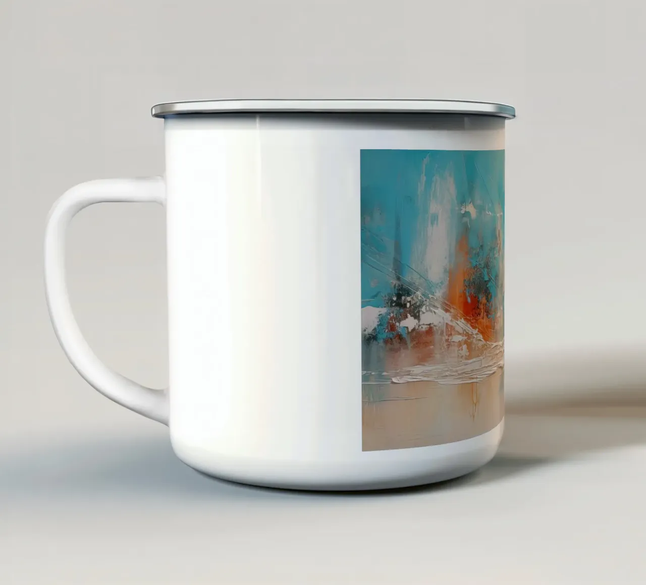 Arte da parete di Imagine tazza in smalto da Imagine