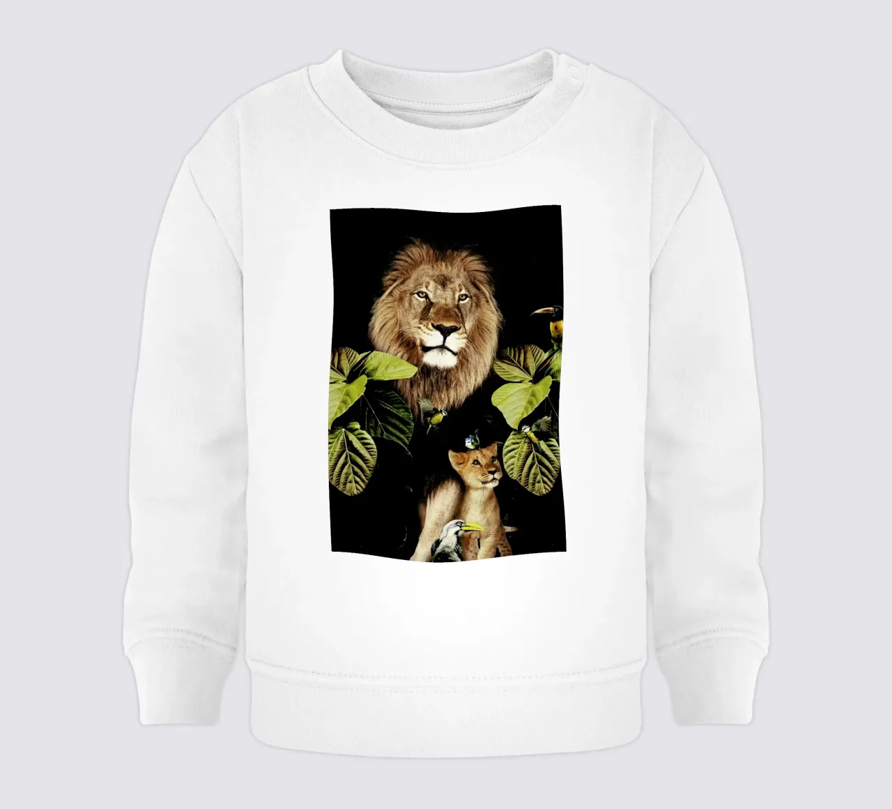 Lion And Cub 2 felpa neonato da Wouter Rikken