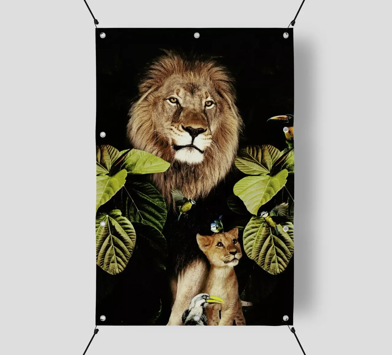 Lion And Cub 2 telo in pvc da Wouter Rikken