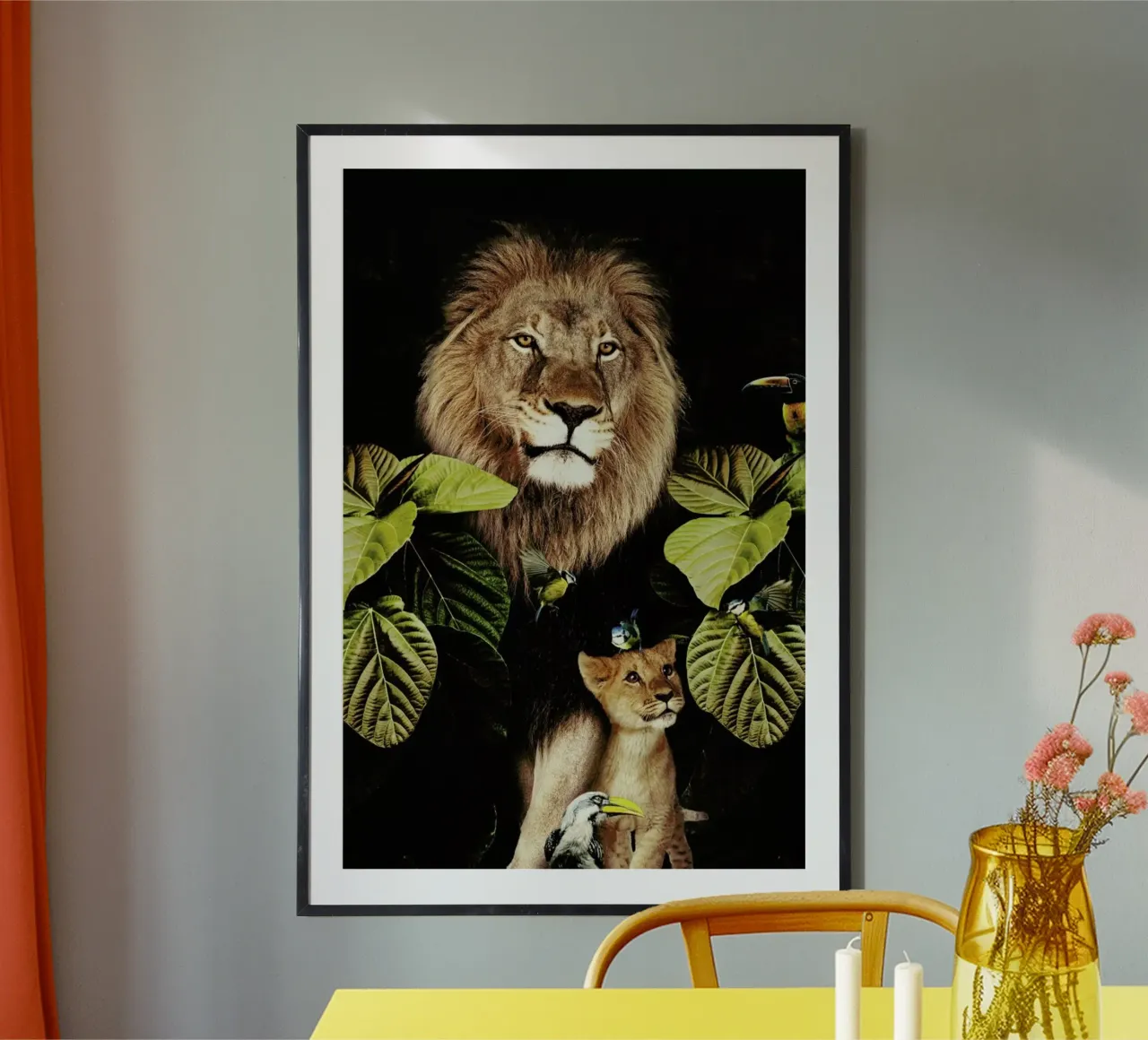 Lion And Cub 2 carta hahnemühle da Wouter Rikken