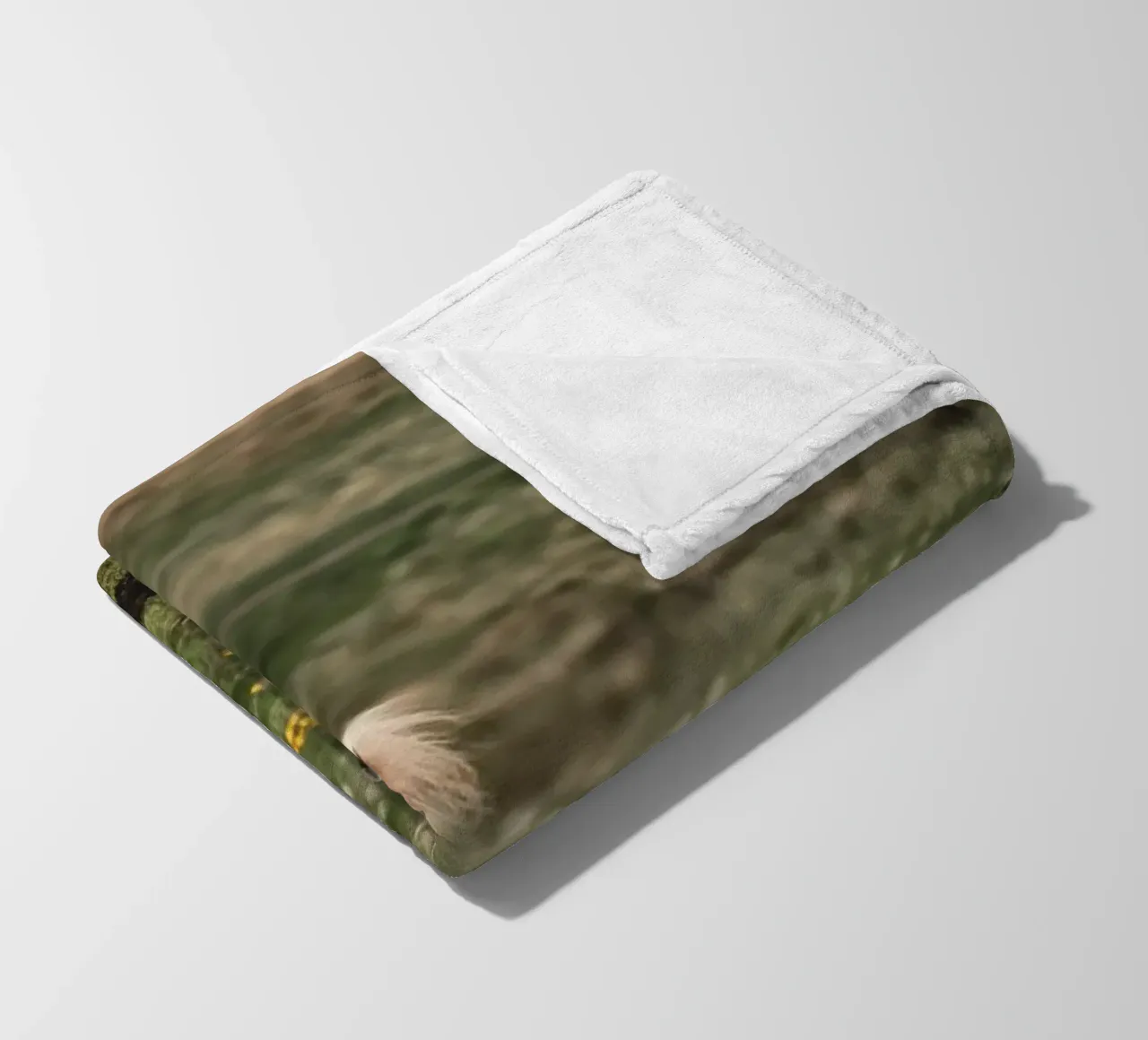 meadow horse in field fleece blanket by Horsire