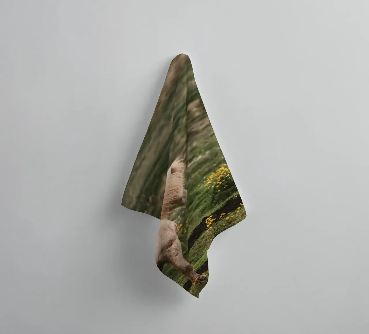 meadow horse in field towel by Horsire