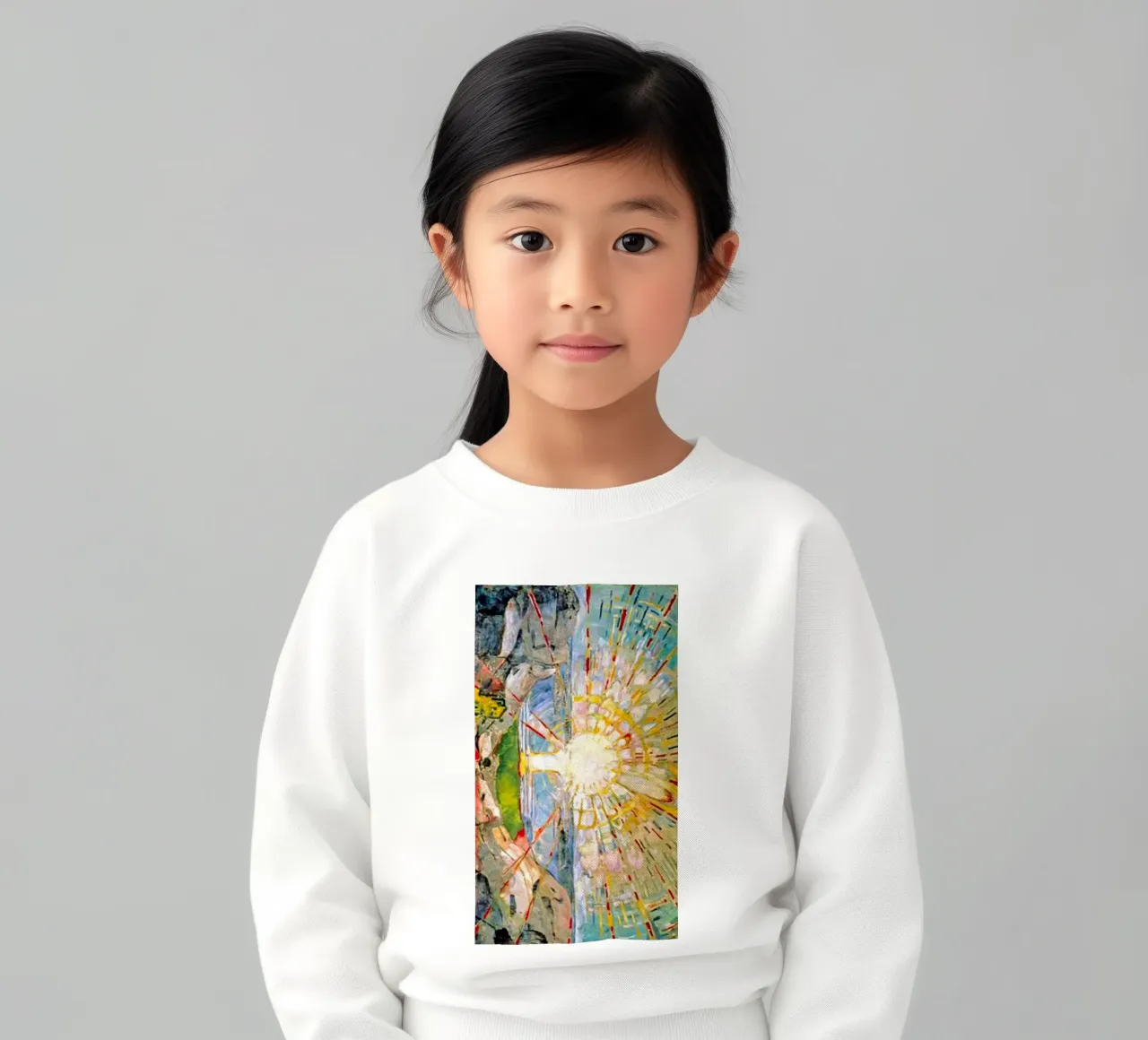 luce intensa felpa bambino da cupcup art