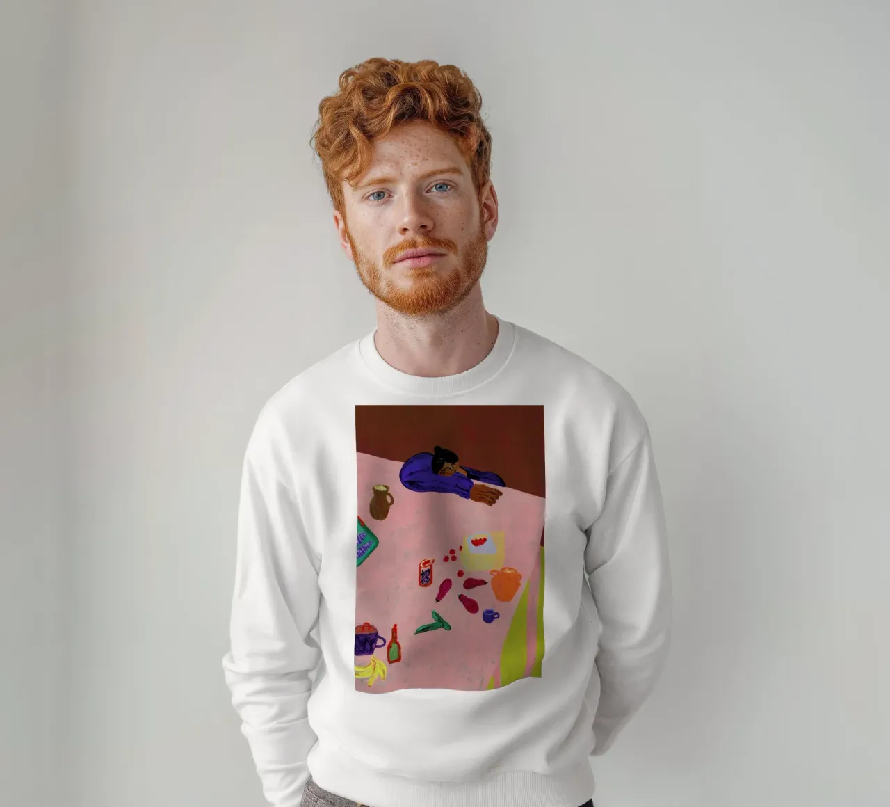 Resting on a Table sweatshirt van Nudes and Croissants