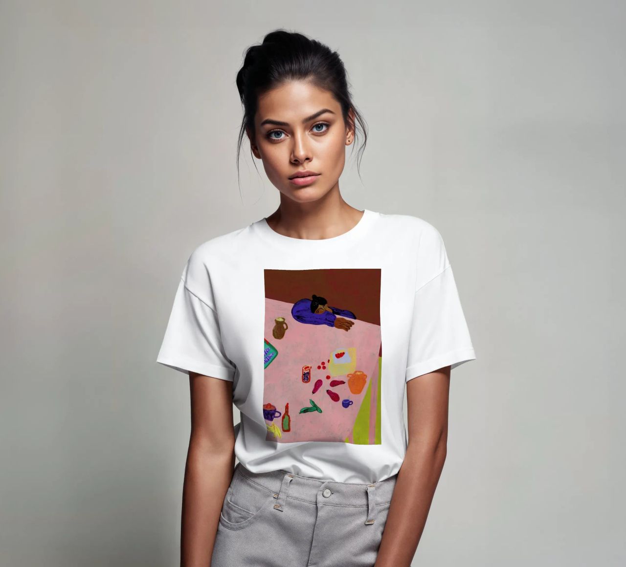 Resting on a Table t-shirt da Nudes and Croissants