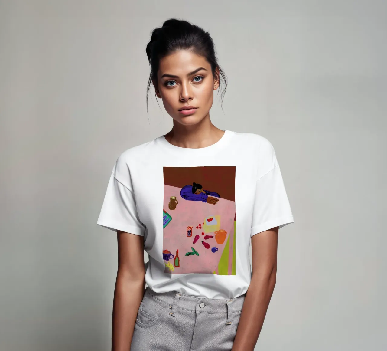 Resting on a Table t-shirt da Nudes and Croissants