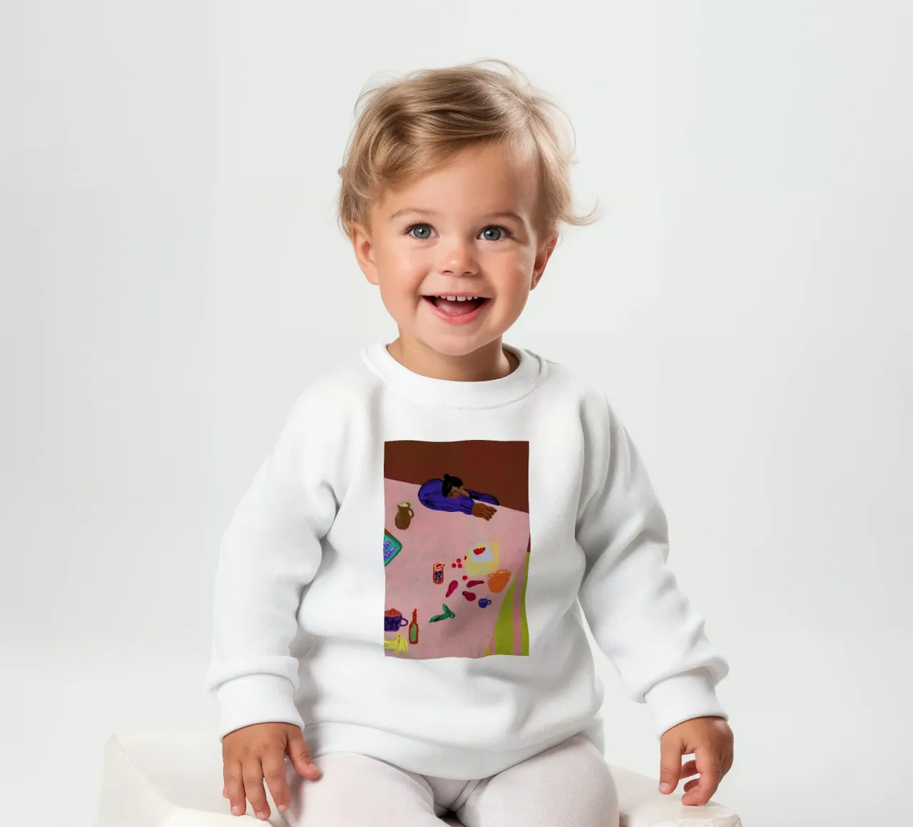 Resting on a Table sudadera de bebé de Nudes and Croissants