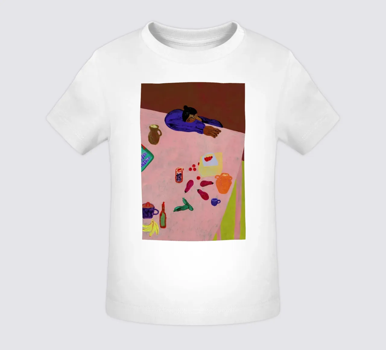 Resting on a Table camiseta de bebé de Nudes and Croissants