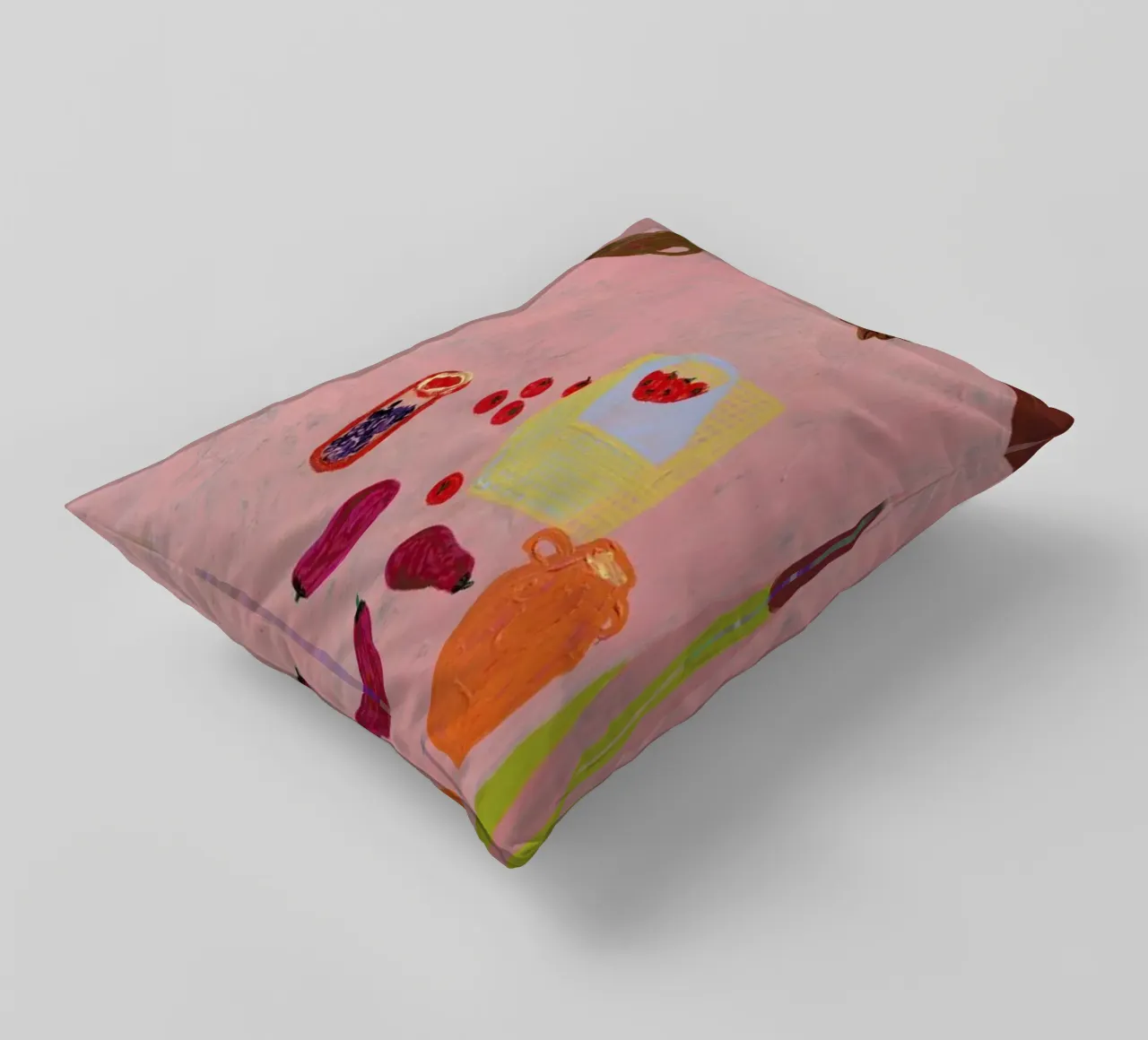 Resting on a Table cuscino da Nudes and Croissants