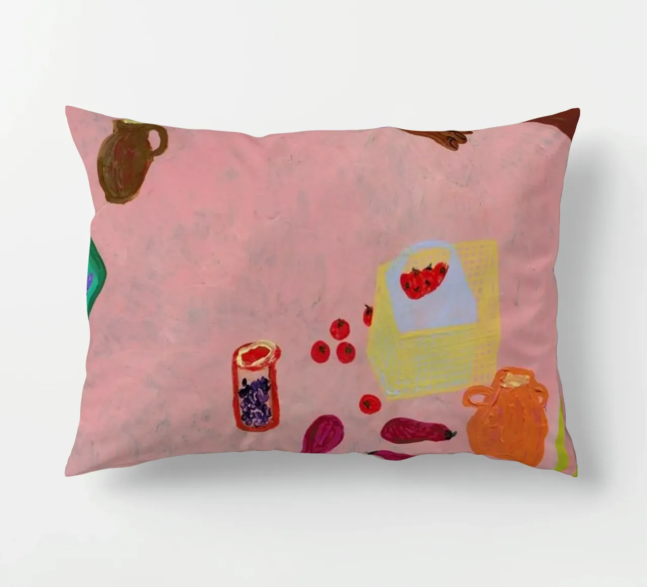 Resting on a Table cuscino da Nudes and Croissants