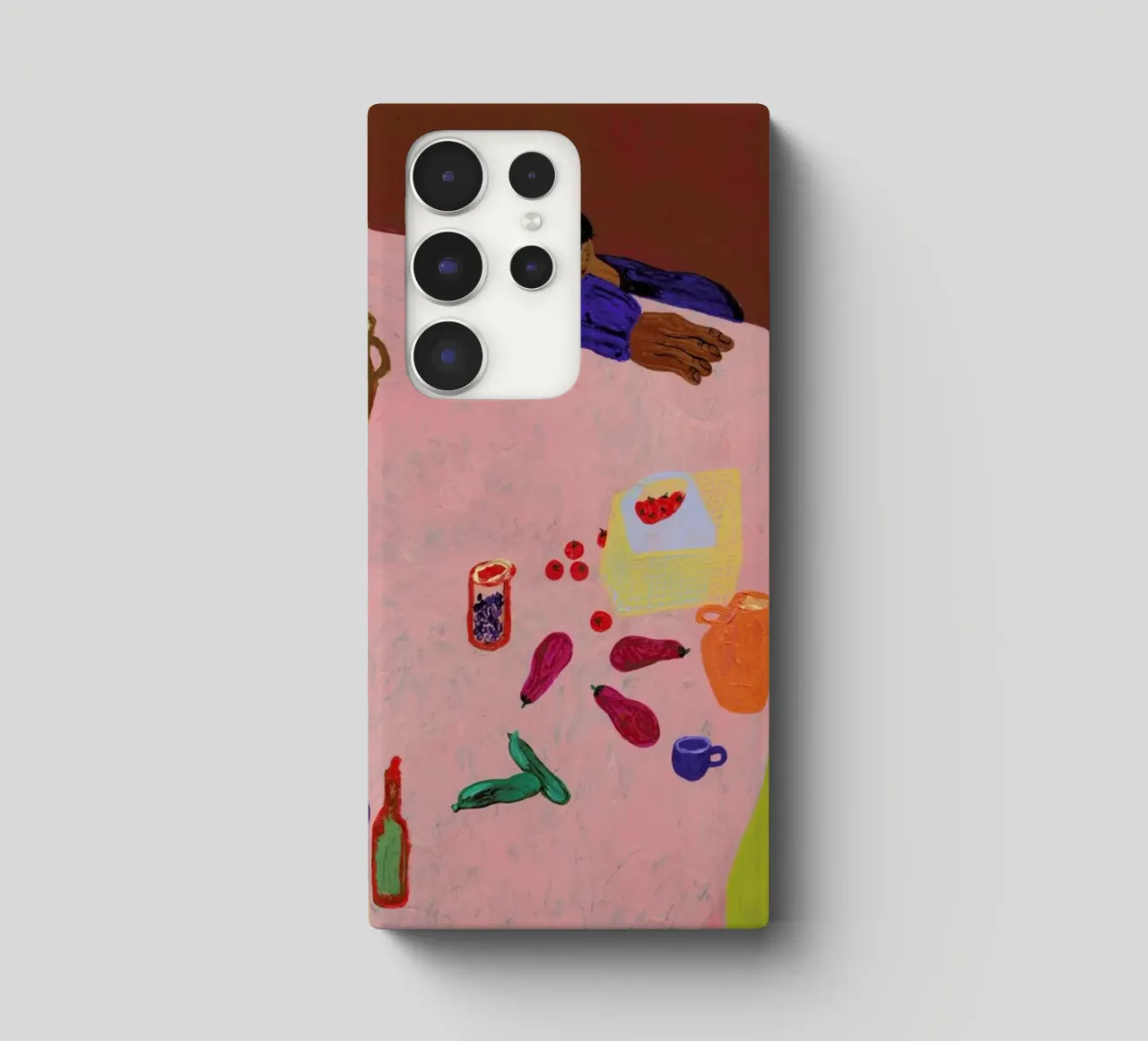 Resting on a Table cover samsung da Nudes and Croissants