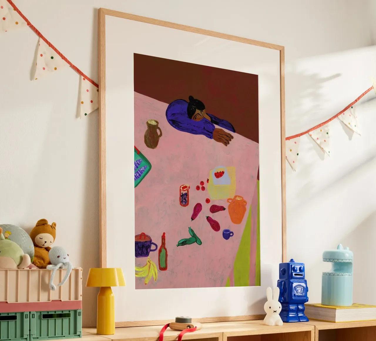 Resting on a Table carta hahnemühle da Nudes and Croissants