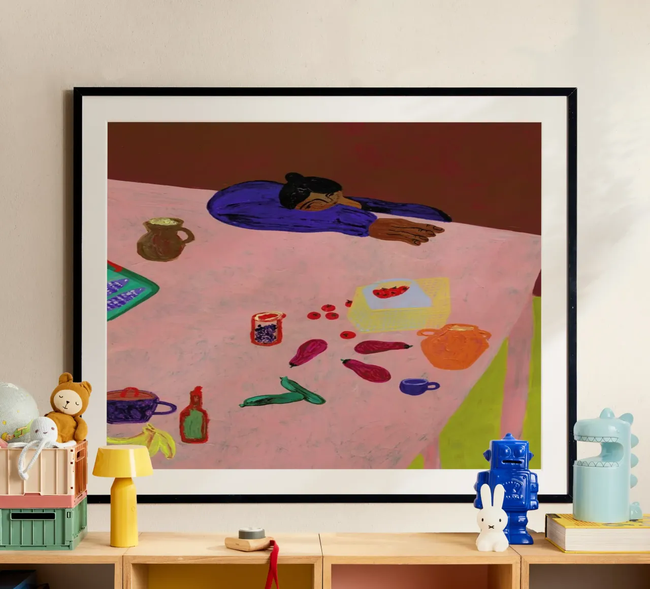 Resting on a Table carta hahnemühle da Nudes and Croissants