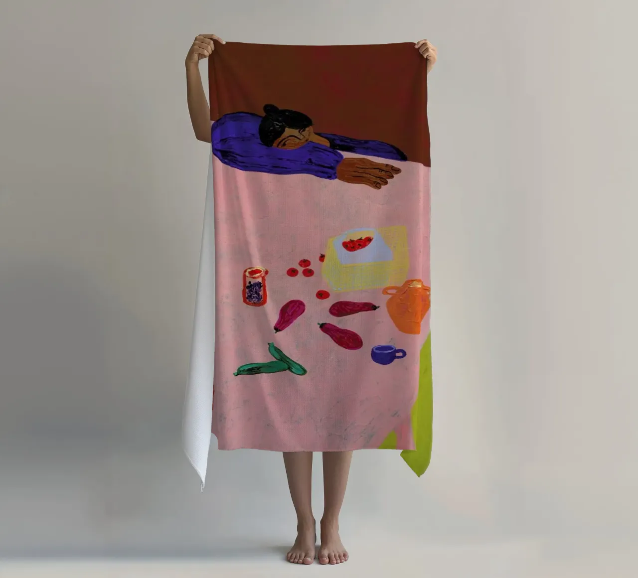 Resting on a Table telo mare da Nudes and Croissants