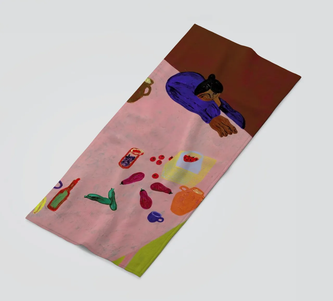 Resting on a Table telo mare da Nudes and Croissants