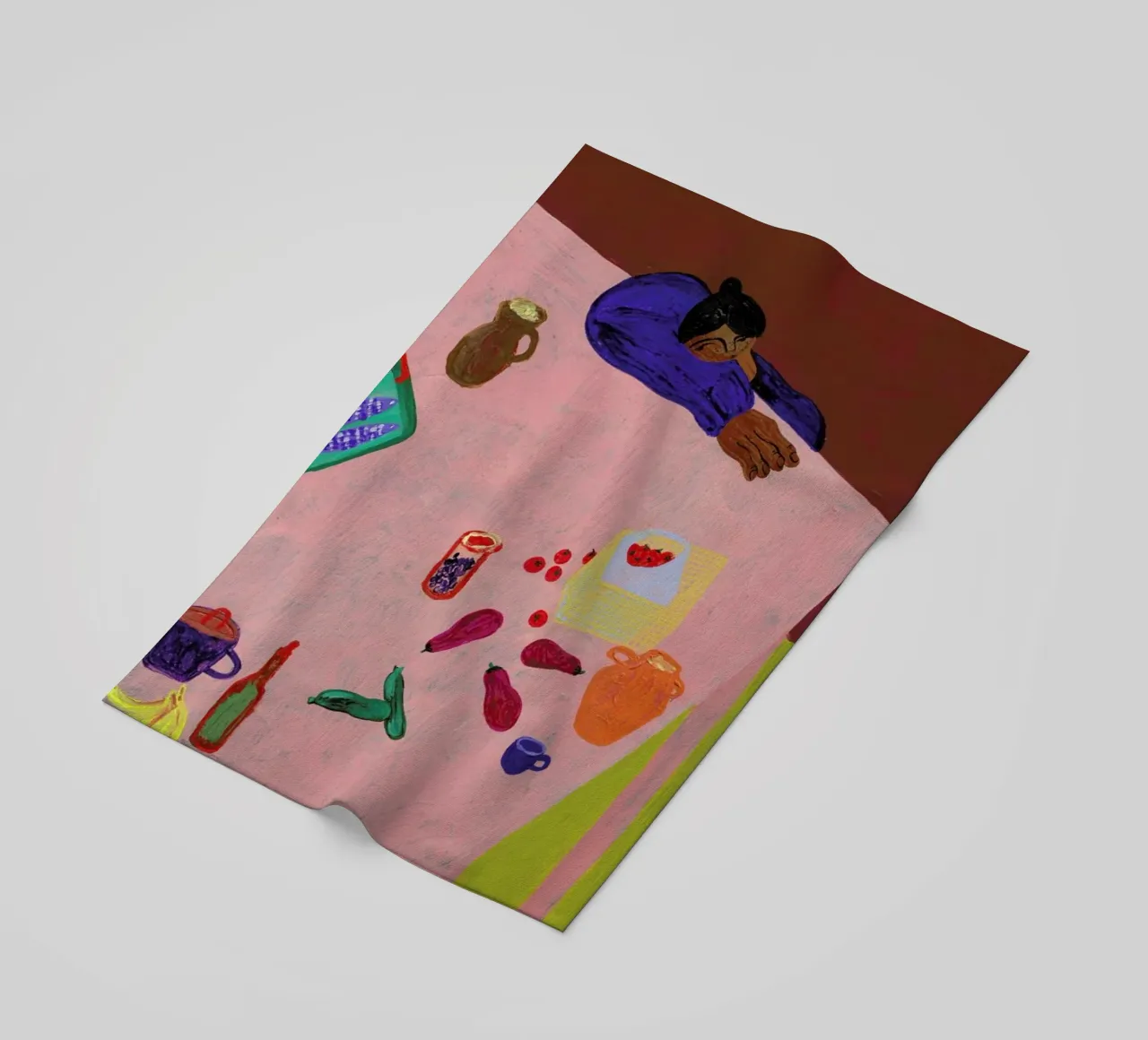 Resting on a Table telo mare da Nudes and Croissants