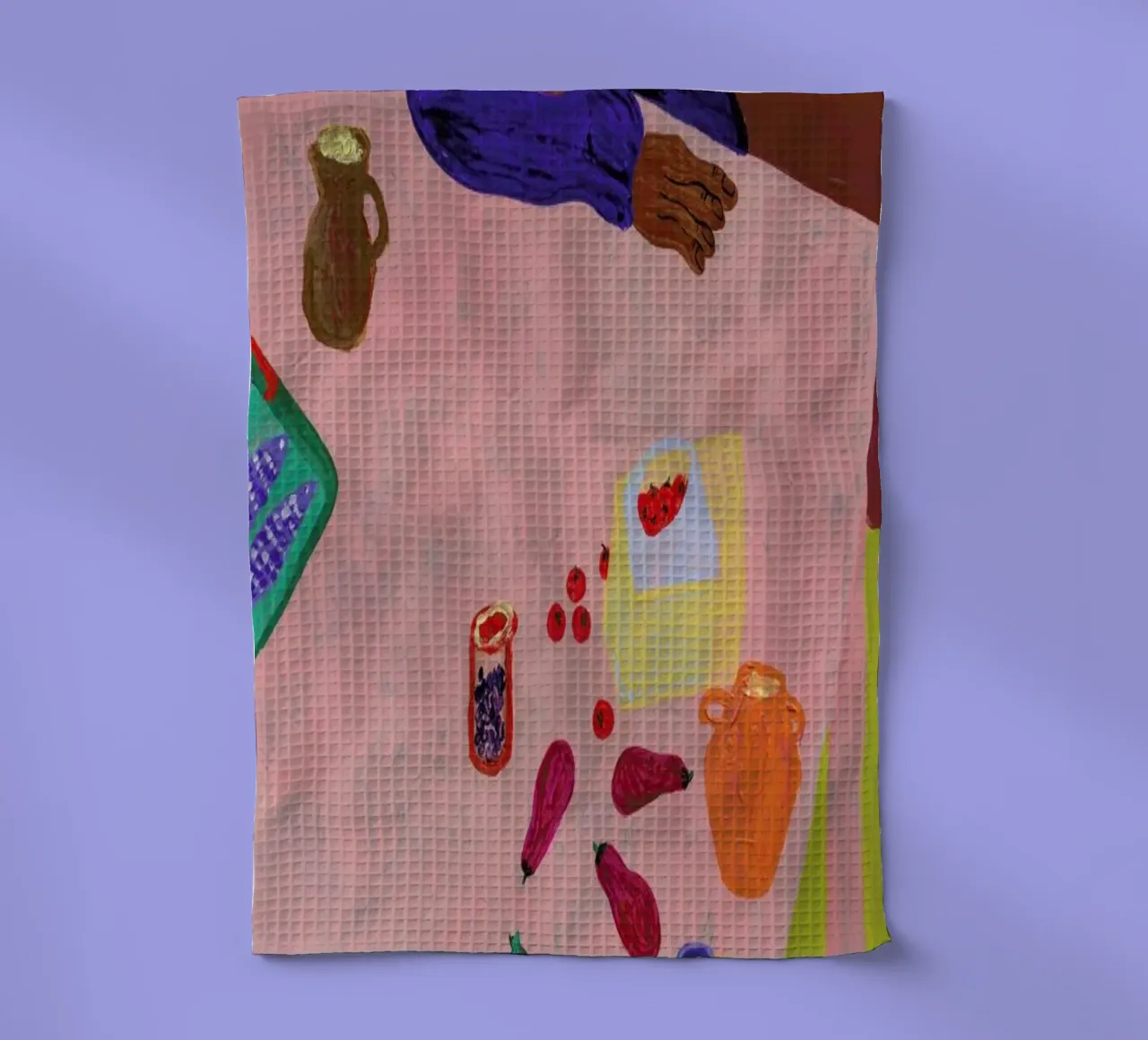 Resting on a Table canovaccio da cucina da Nudes and Croissants