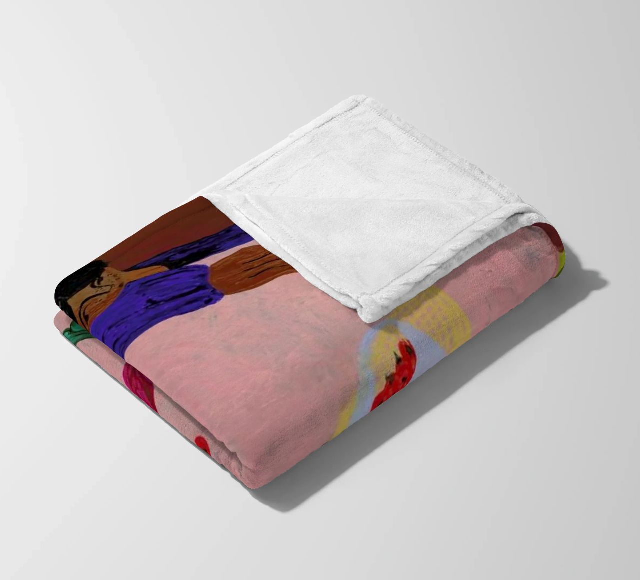Resting on a Table coperta in pile da Nudes and Croissants