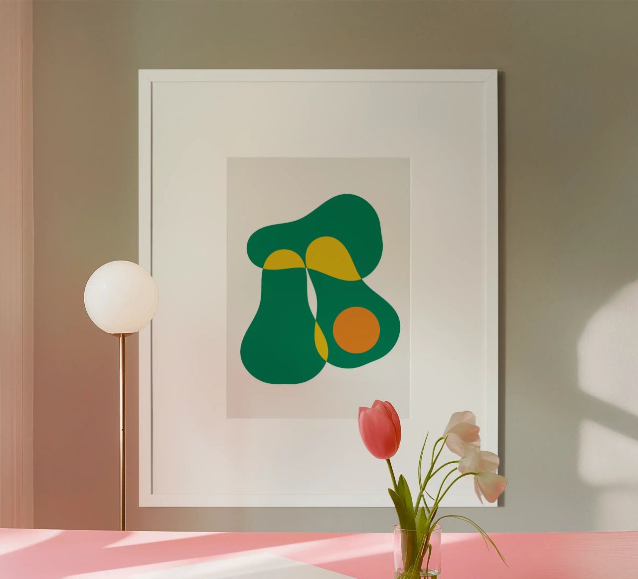 Bauhaus Avocado Slice poster by Family Bauhaus Art