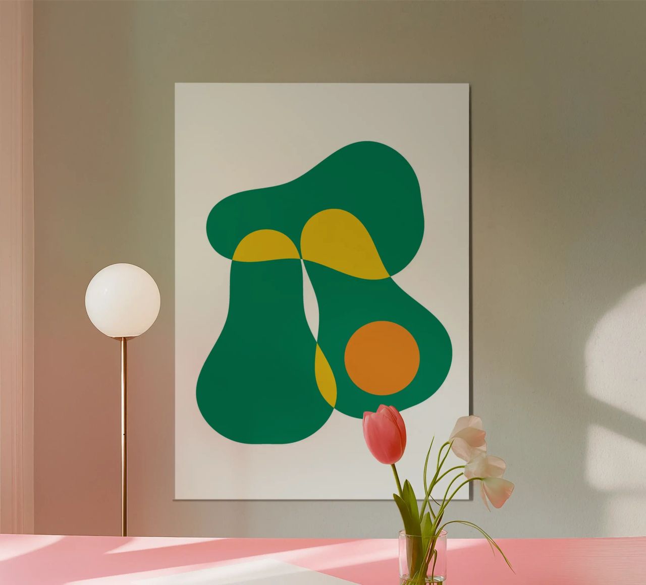 Bauhaus Avocado Slice poster by Family Bauhaus Art