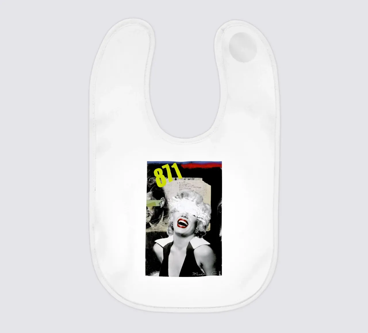 Public Figures: Marilyn baby bib by Elo Marc