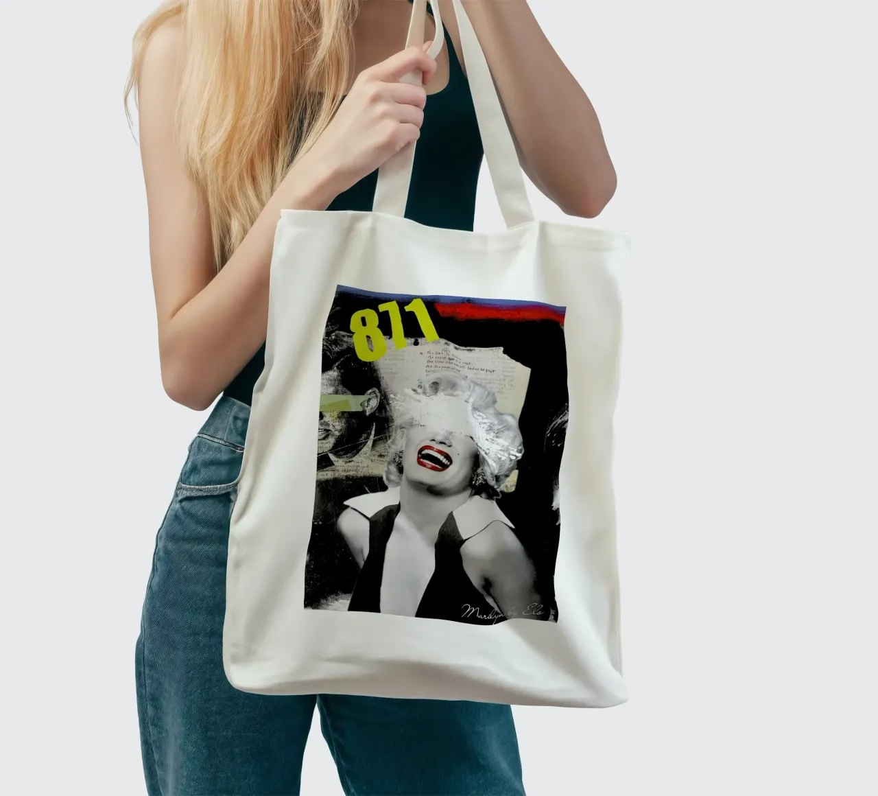 Public Figures: Marilyn tote bag by Elo Marc