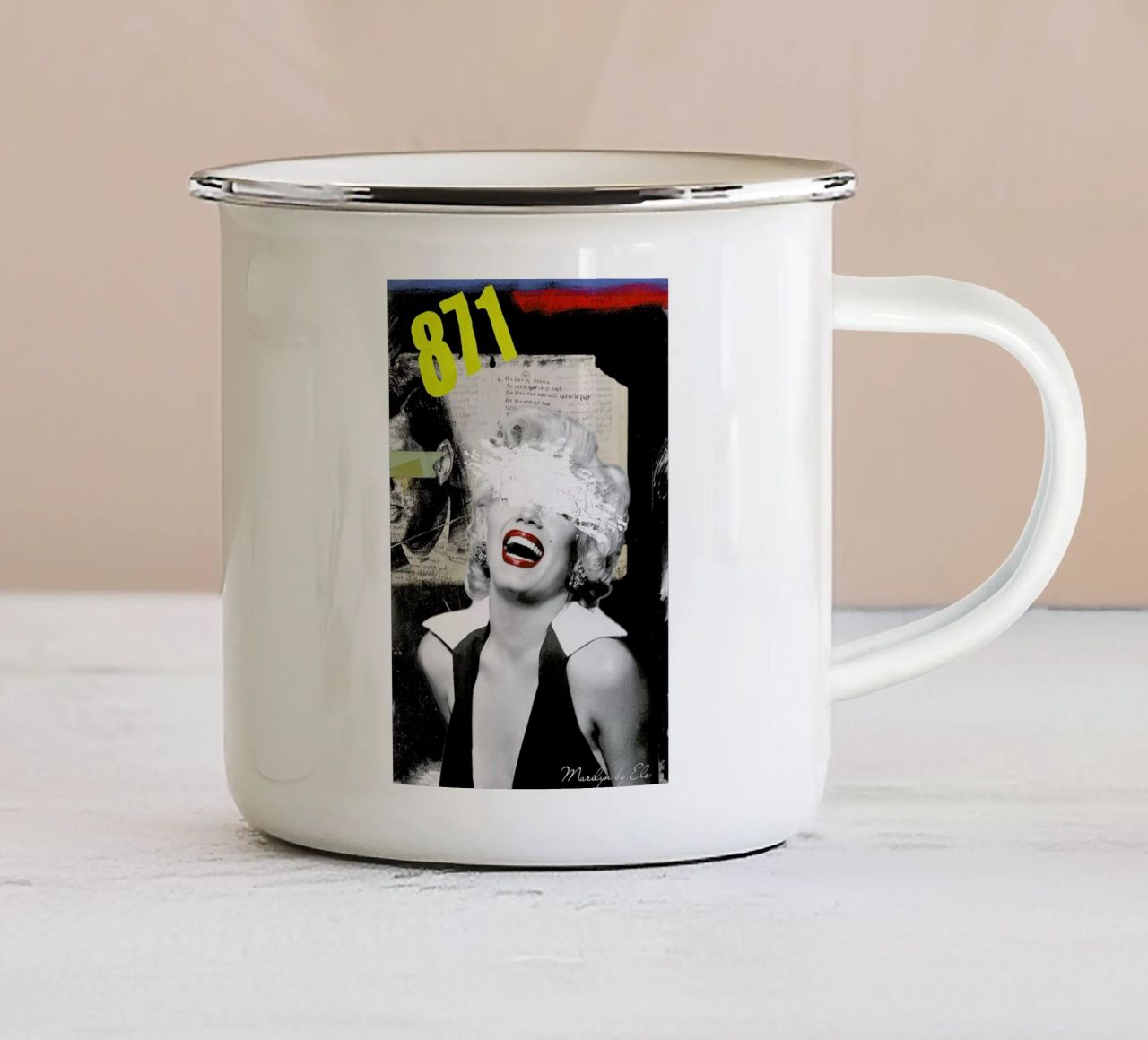Public Figures: Marilyn tazza in smalto da Elo Marc