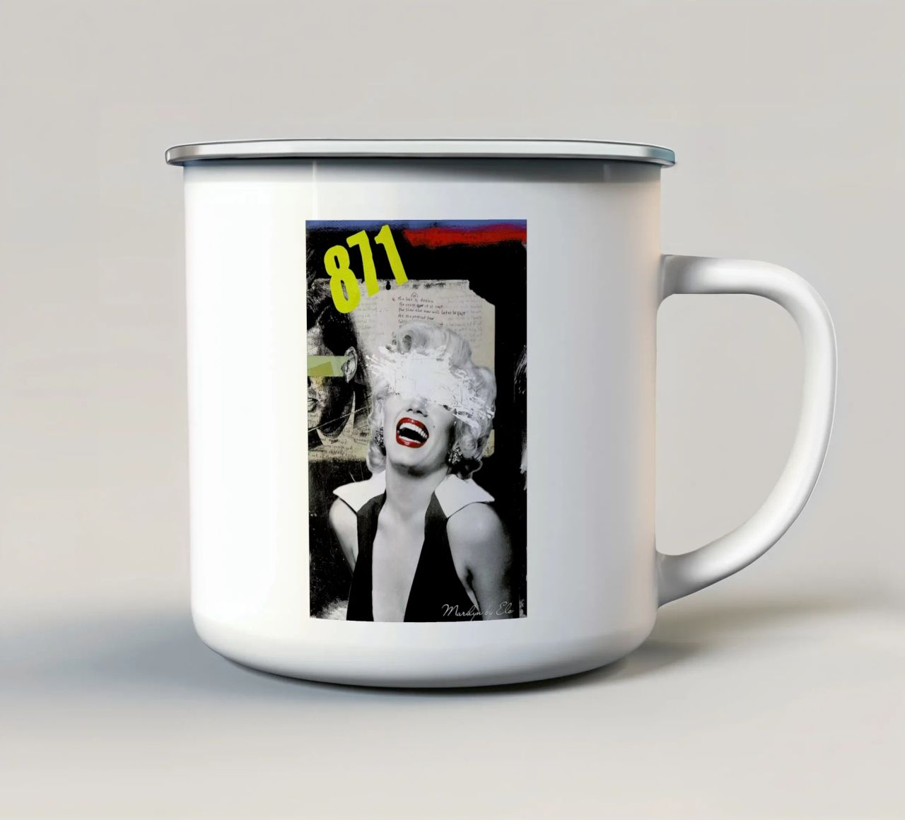 Public Figures: Marilyn tazza in smalto da Elo Marc