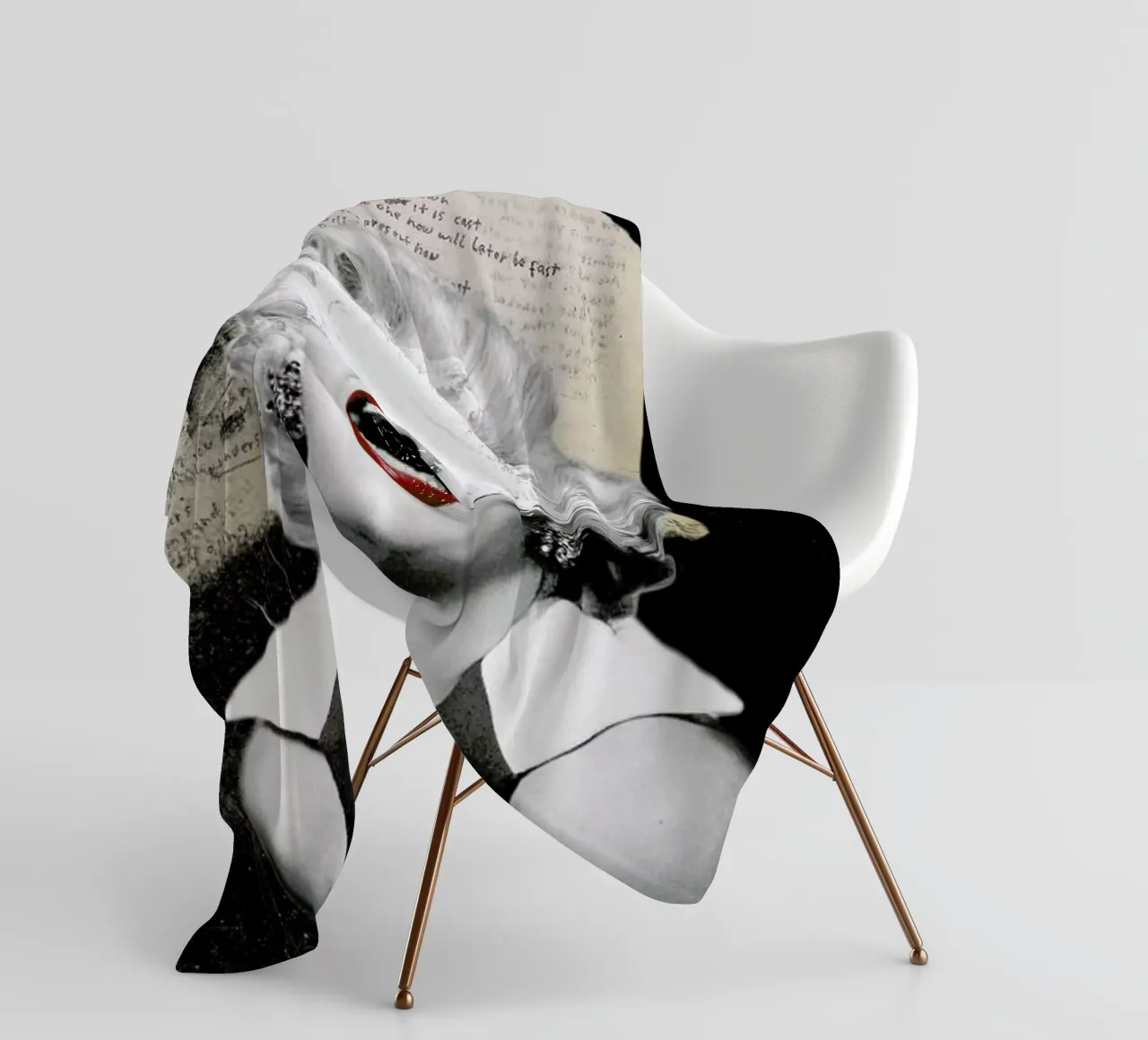 Public Figures: Marilyn fleece blanket by Elo Marc