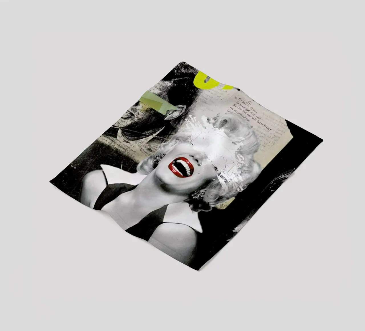 Public Figures: Marilyn fleece blanket by Elo Marc