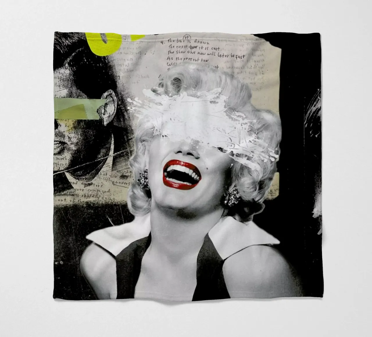 Public Figures: Marilyn fleece blanket by Elo Marc