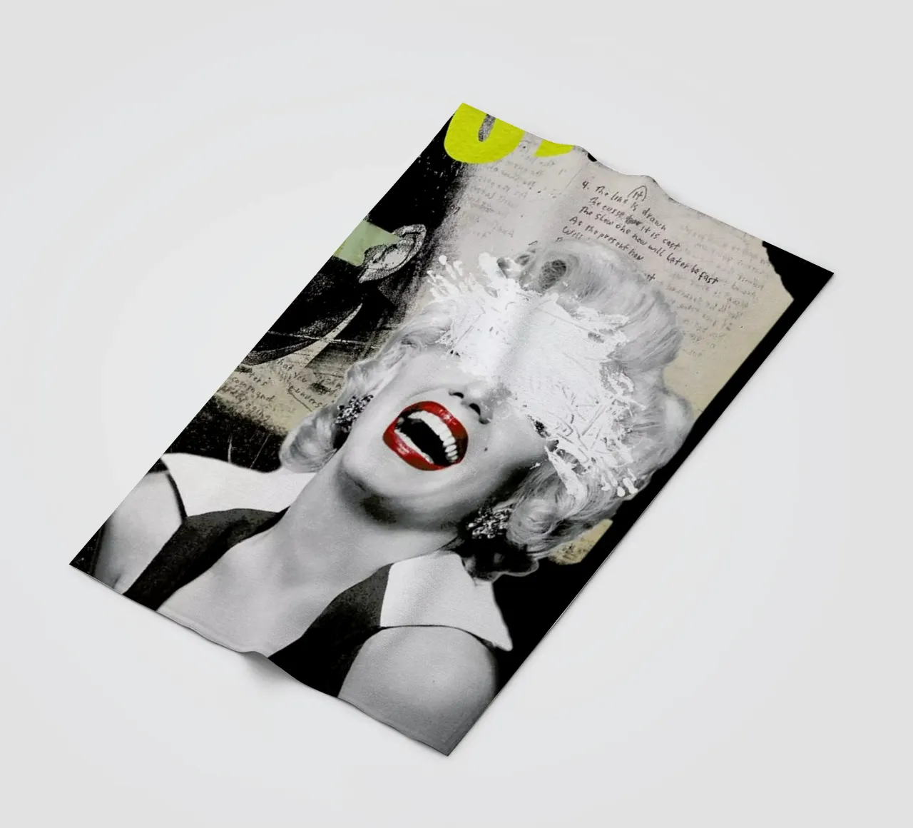 Public Figures: Marilyn fleece blanket by Elo Marc