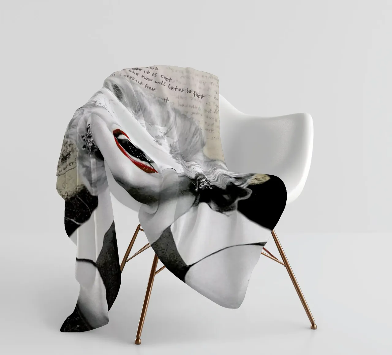 Public Figures: Marilyn fleece blanket by Elo Marc