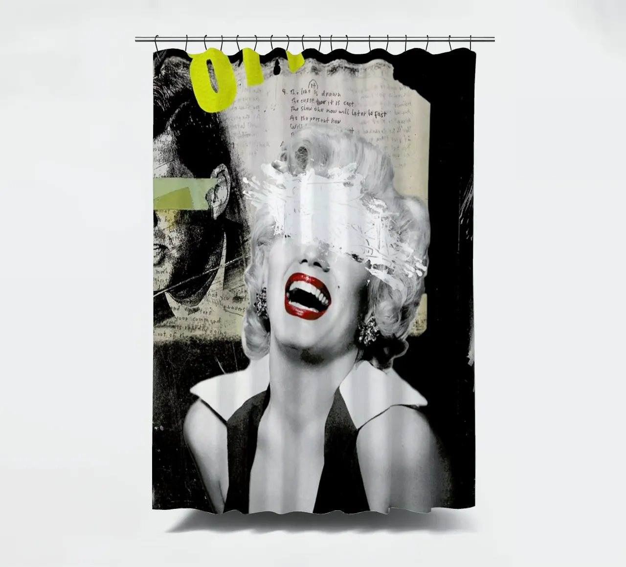Public Figures: Marilyn shower curtain by Elo Marc