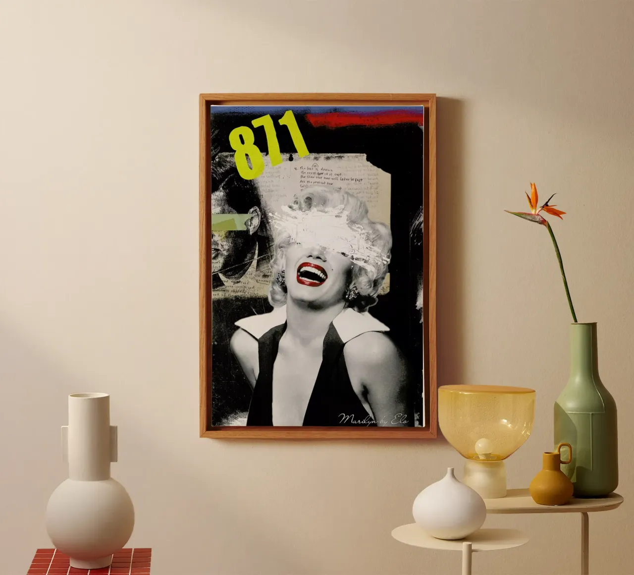 Public Figures: Marilyn canvas by Elo Marc