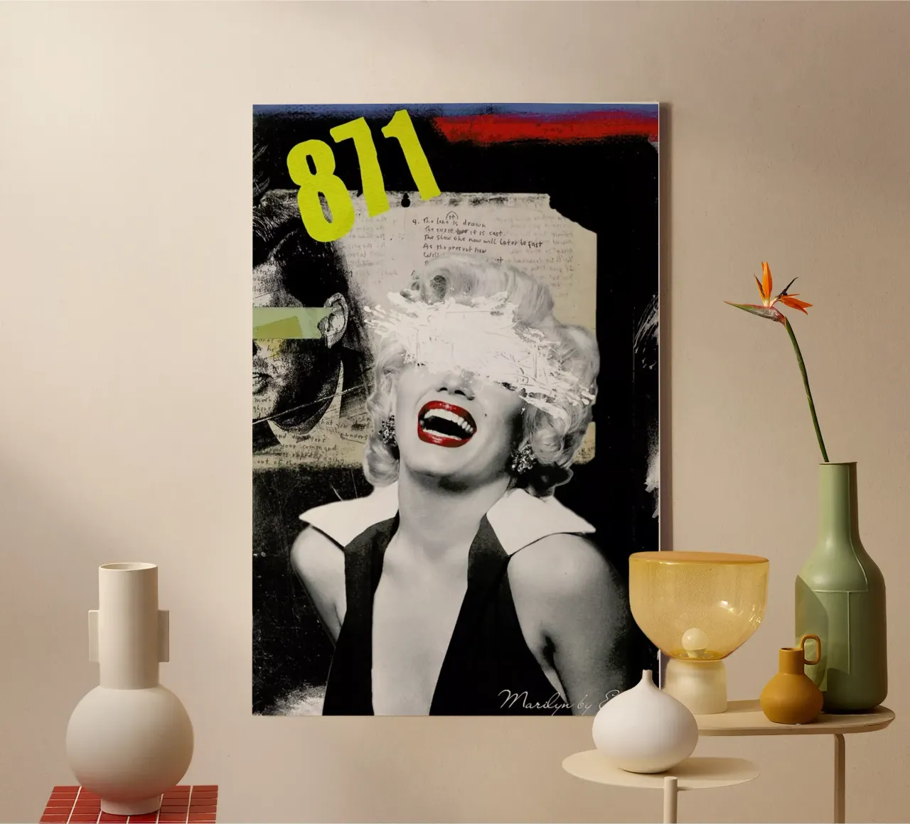 Public Figures: Marilyn canvas by Elo Marc