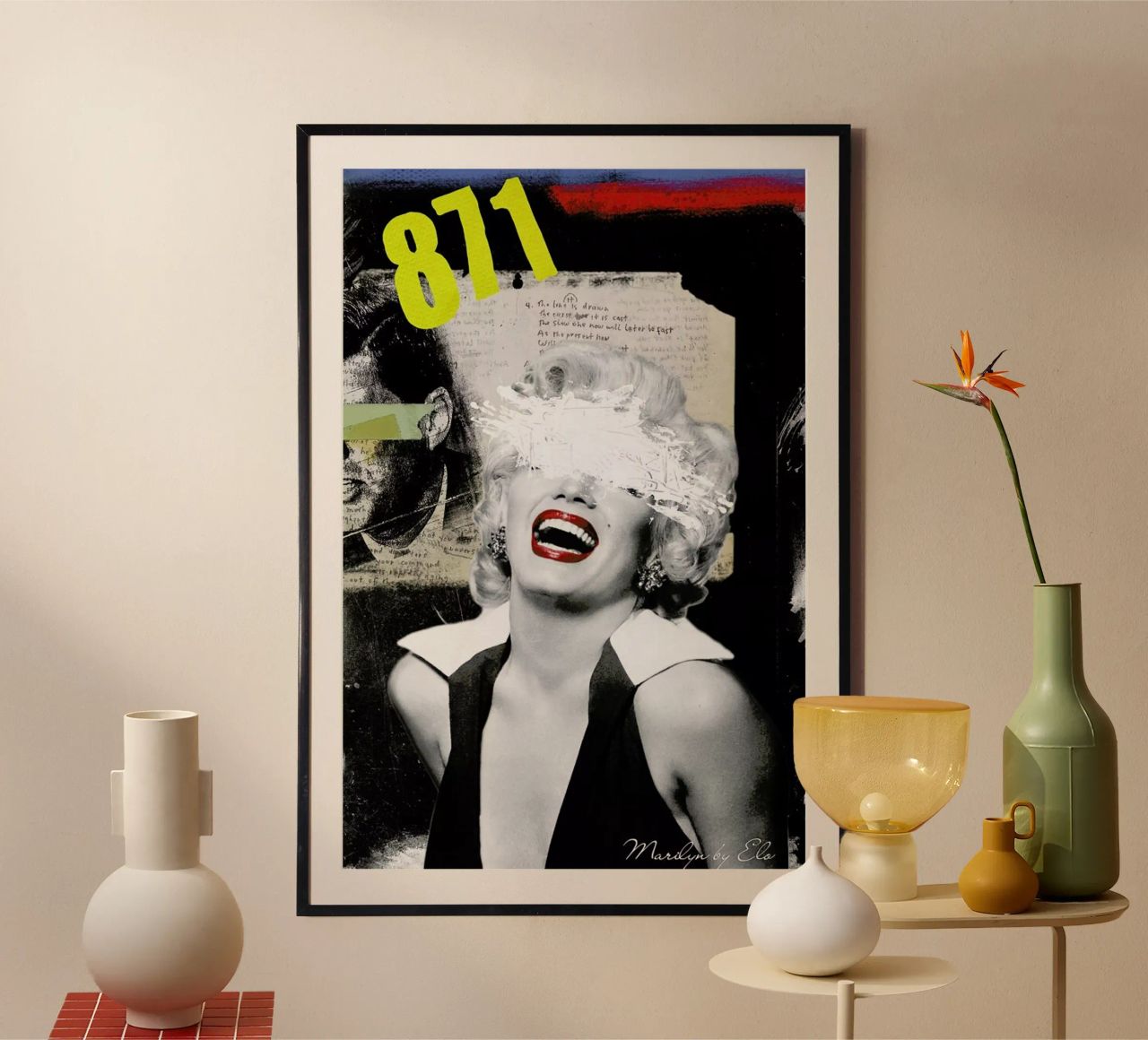 Public Figures: Marilyn poster de Elo Marc