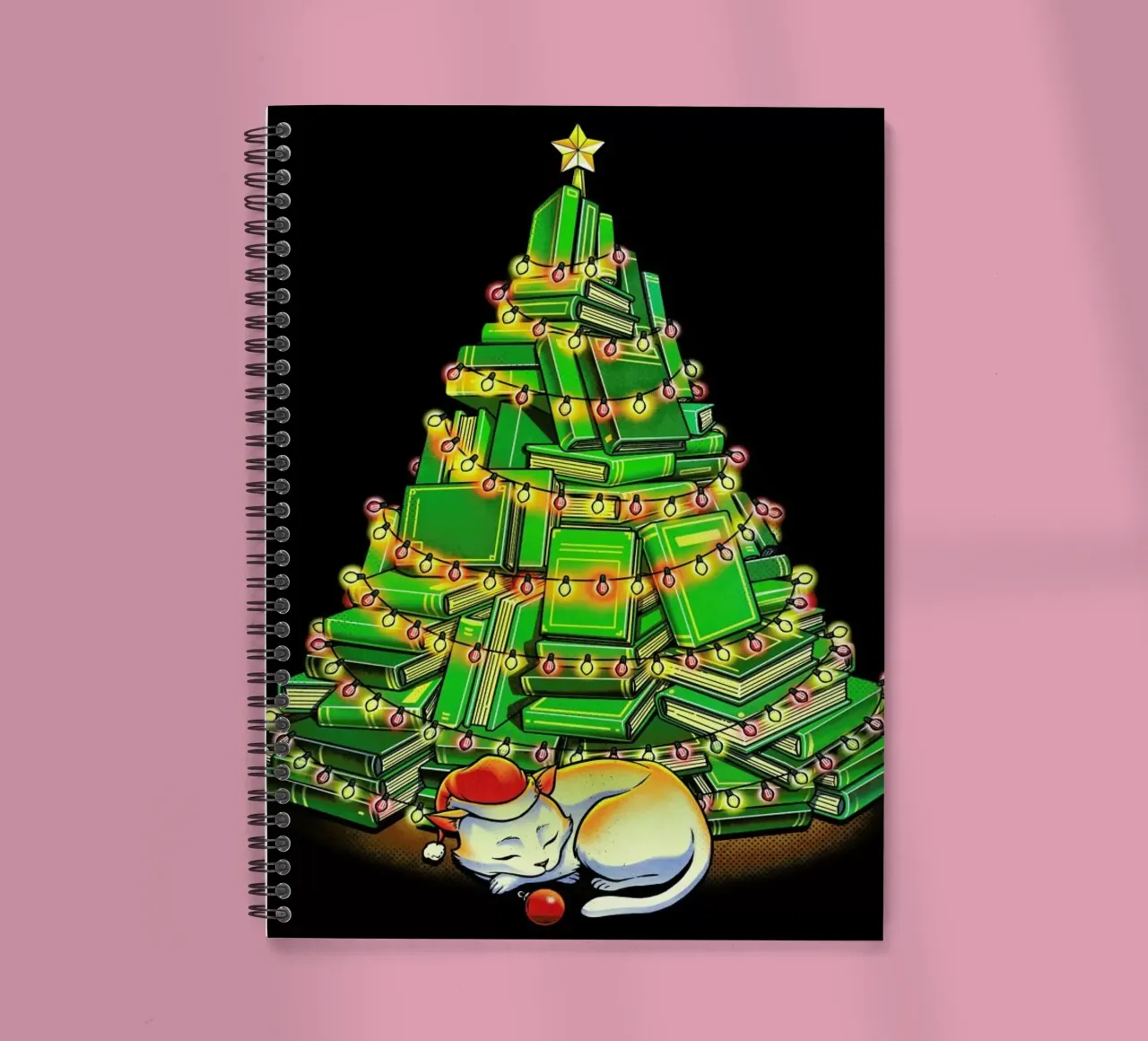My Favorite Xmas Tree spiral notebook by Tobe Fonseca