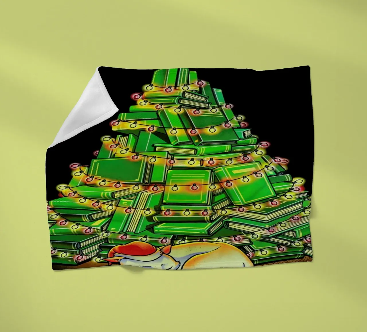 My Favorite Xmas Tree fleece blanket by Tobe Fonseca