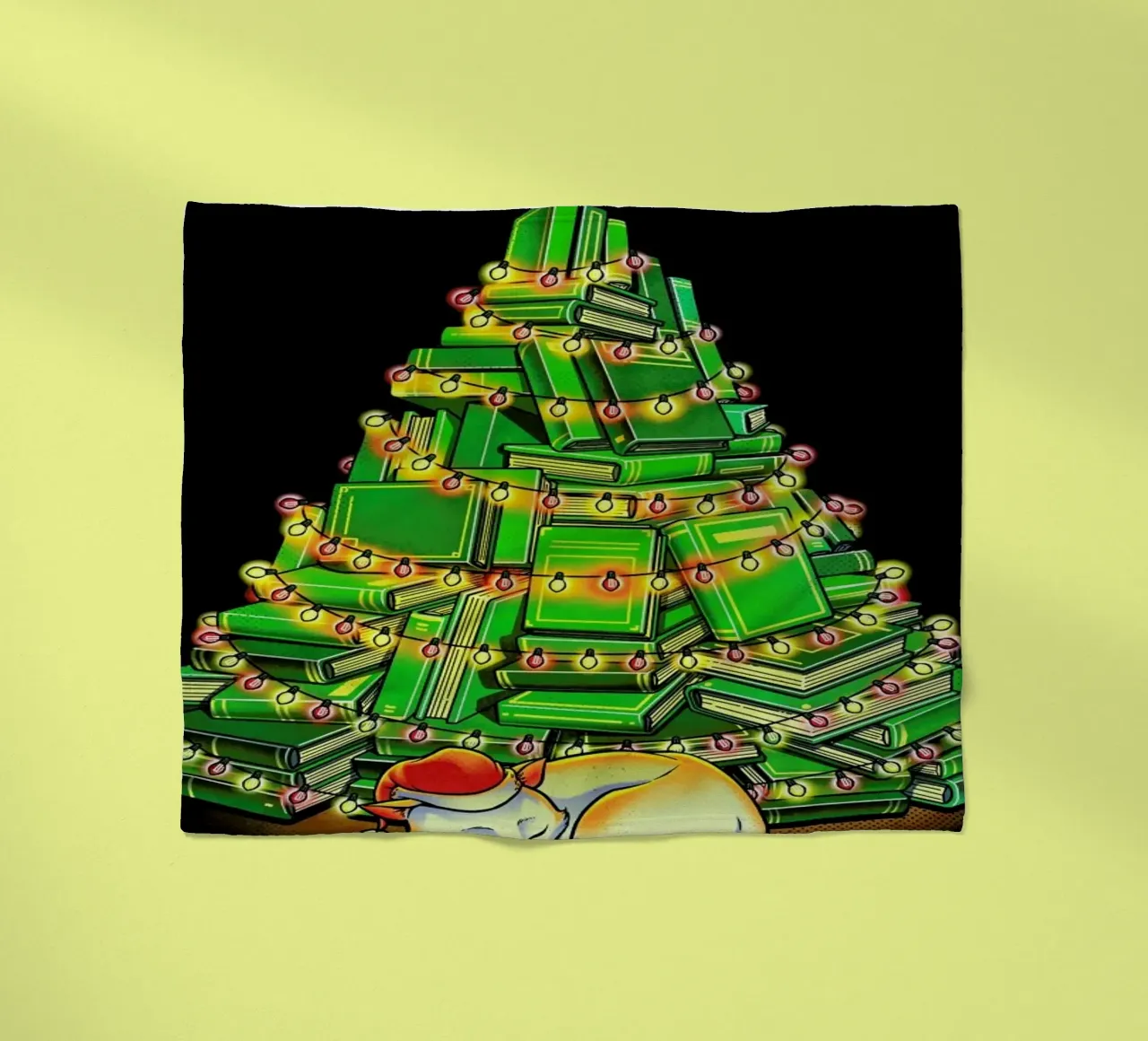 My Favorite Xmas Tree fleece blanket by Tobe Fonseca