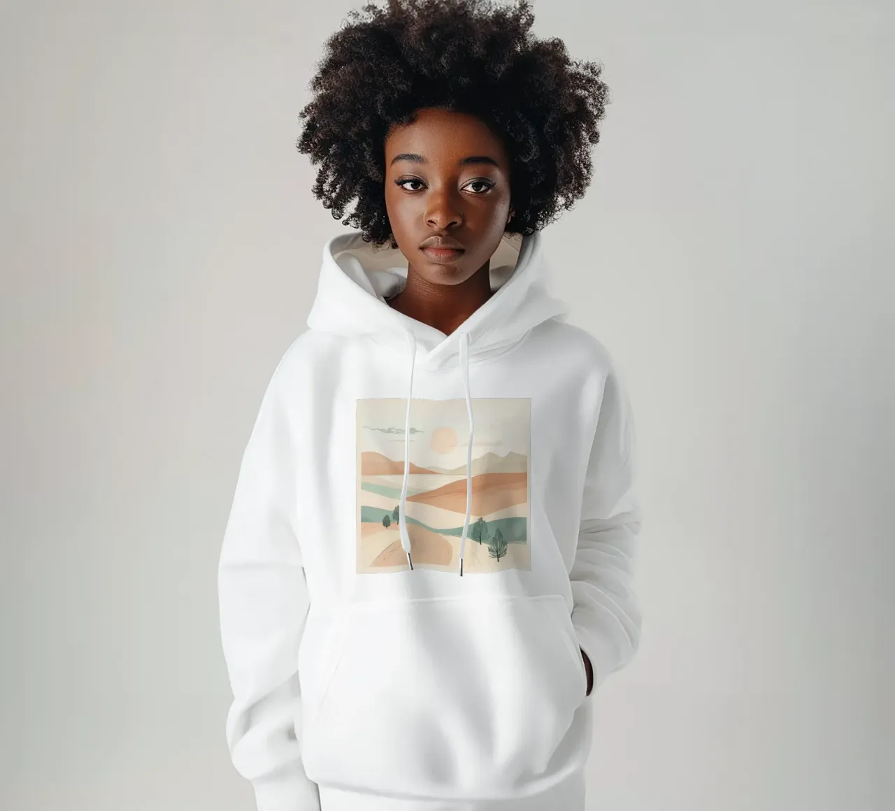 éléments minimalistes désert sweat à capuche de cofa home