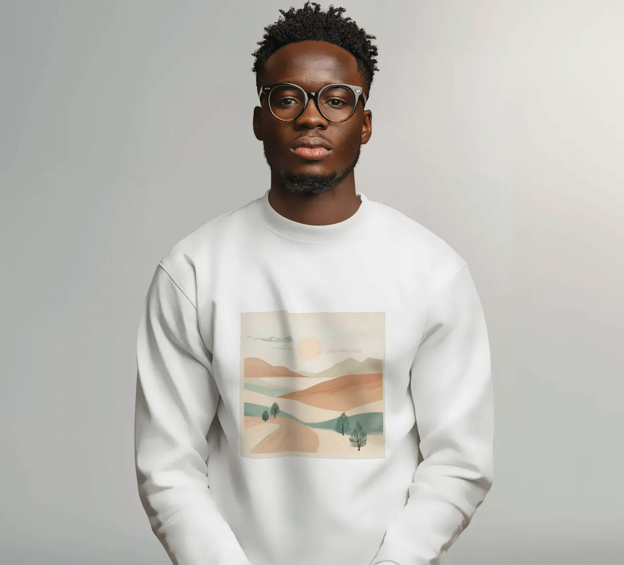minimalistische Elemente Wüste Sweatshirt von cofa home
