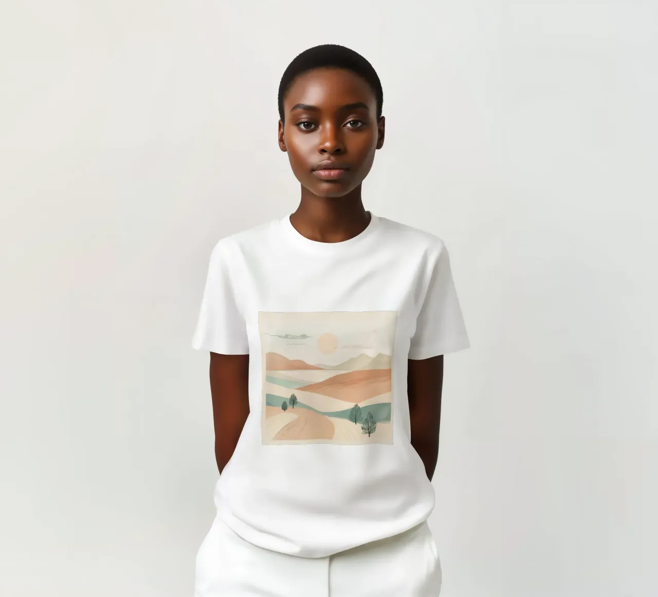 minimalistische Elemente Wüste T-Shirt von cofa home