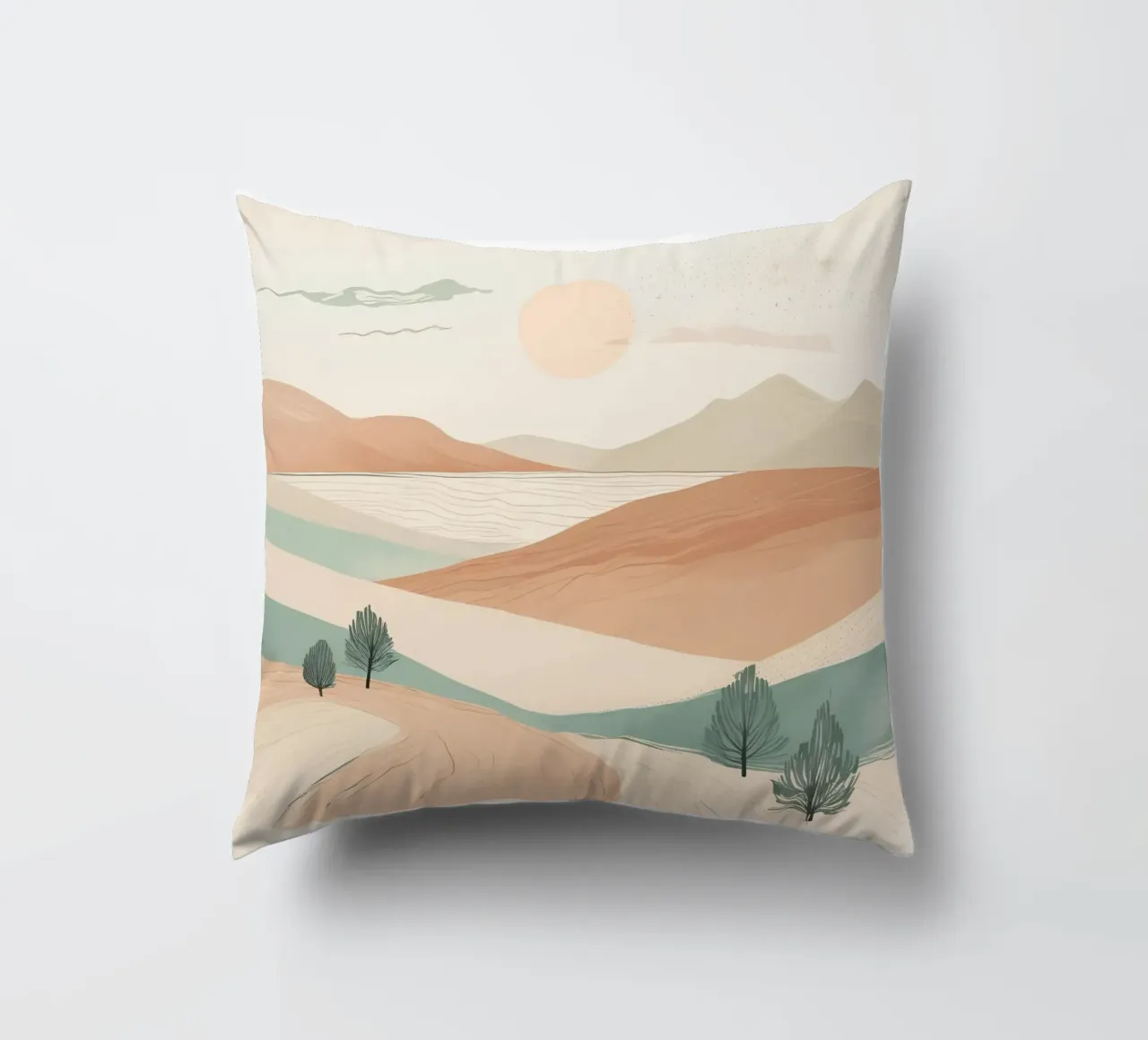 minimalist elements desert decorative cushion by cofa home